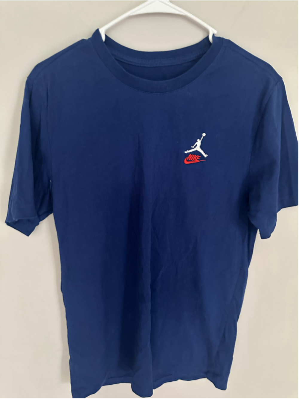 Men's Jordan Graphic Short Sleeve Tee Blue White Size M